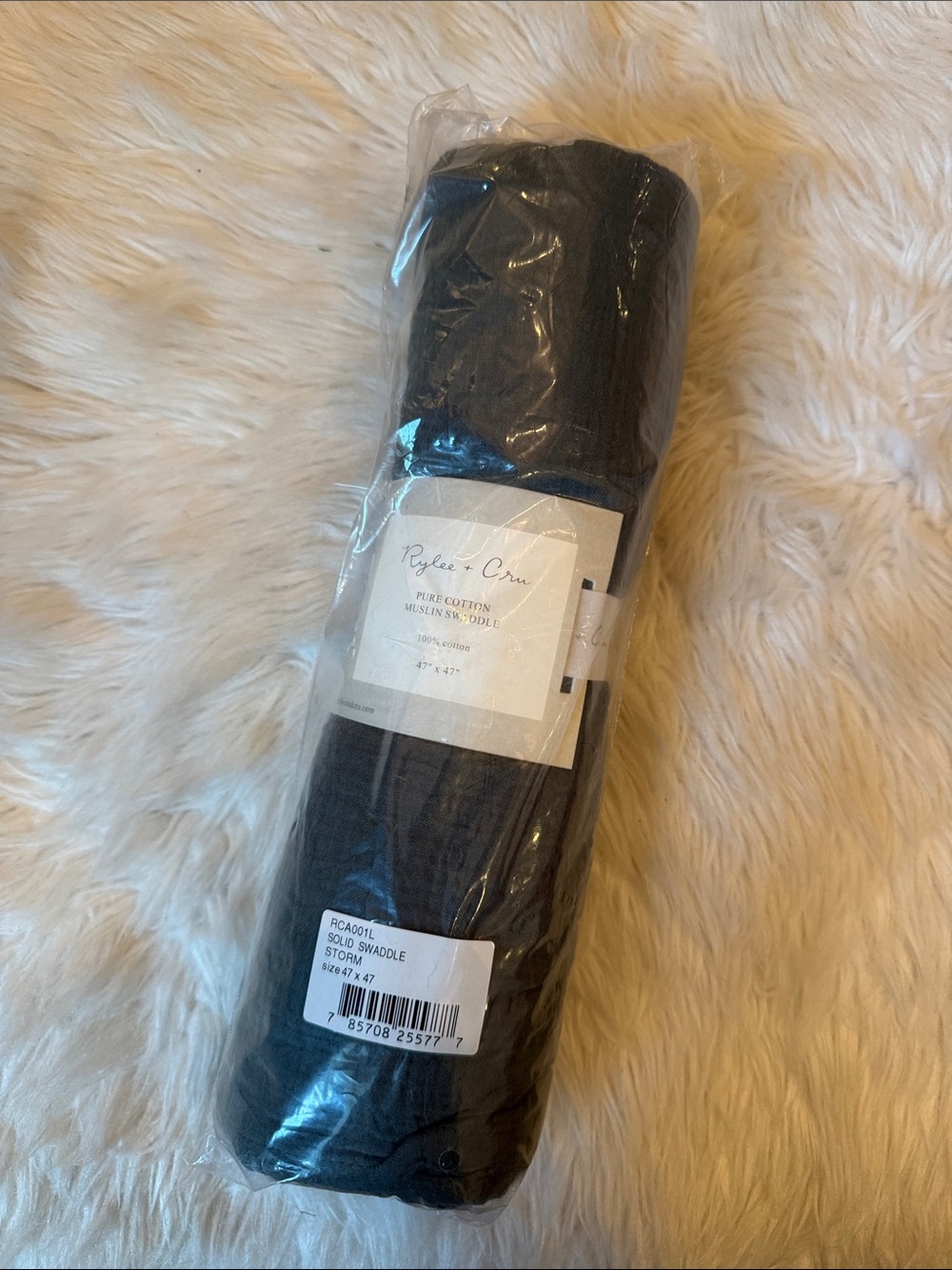 NWT Rylee + Cru Storm Muslin Swaddle!